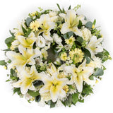 Lemon & White Wreath