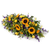 Purple & Gold Casket Spray