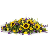Purple & Gold Casket Spray