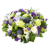 Purple, Lime & White Posy Pad