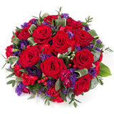 Red Rose & Purple Posy