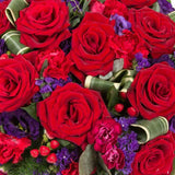 Red Rose & Purple Posy
