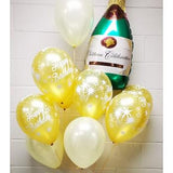 Latex Balloons With Ballon Champagne Bottle