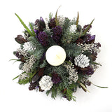 Purple Candle Arrangement