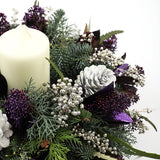 Purple Candle Arrangement
