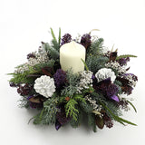 Purple Candle Arrangement