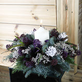 Purple Candle Arrangement