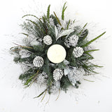 White & Silver Candle Arrangement