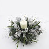 White & Silver Candle Arrangement