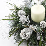 White & Silver Candle Arrangement
