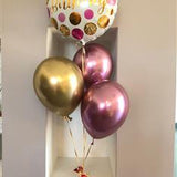 Occasion Balloon With 3 Chrome Balloons